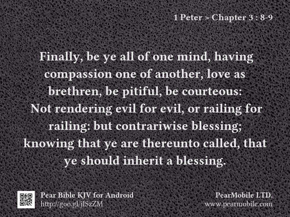 1 Peter, Chapter 3:8-9